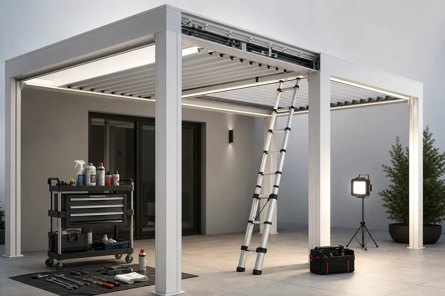 Comment entretenir une pergola en aluminium ? — Ales-Pergola.fr