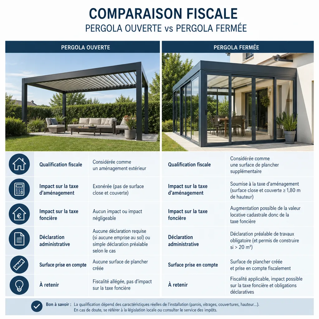 Est-ce qu'une pergola augmente la taxe foncière ? — Ales-Pergola.fr