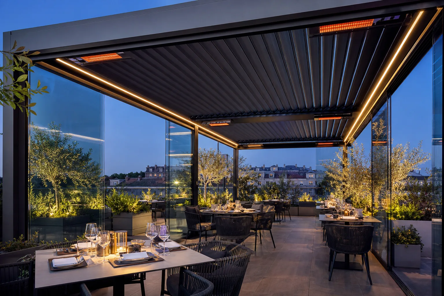 Peut-on chauffer une terrasse de restaurant sous une pergola ? — Ales-Pergola.fr