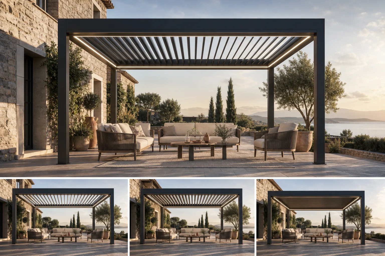 Pergola bioclimatique Les Plantiers — installation sur mesure dans le Gard (30)